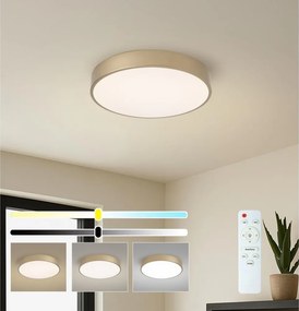 Brilagi - plafonieră LED reglabilă POOL LED/48W/230V Ø 40 cm aurie + telecomandă