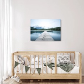 Tablou pe sticlă - O privire din pod (70x50 cm)