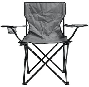 Scaun pliabil de camping Cattara 13447 Bari, gri ,49 x 39 x 84 cm