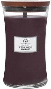 Lumânare parfumată vază mare WoodWick SpicedBlackberry, 609 g