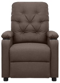 339116 vidaXL Fotoliu de masaj, maro, material textil