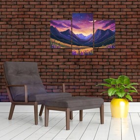 Tablou - Peisaj violet (90x60 cm)