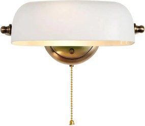 Brilagi - Aplica de perete BANK OFFICE 1xE27/60W/230V, alamă/albă