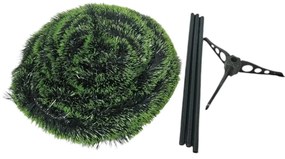 Brad artificial de Craciun pliabil NOVOKIDS Pop-up Tree, Cu ace lungi, Coroana bogata, Inaltime 150 cm, Suport inclus, Pom de Craciun, Ecologic, Verde