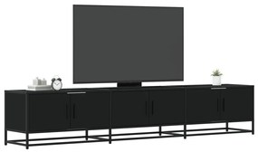 vidaXL Dulap TV, negru, 210x35x41 cm, lemn prelucrat