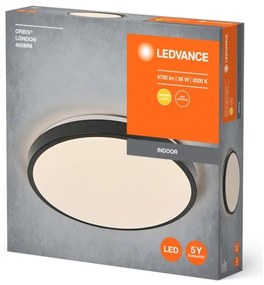 Plafonieră LED Ledvance ORBIS LONDON LED/36W/230V negru