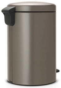 Coș de gunoi gri cu pedală din oțel 20 l NewIcon – Brabantia