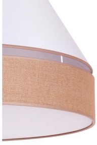 Duolla - Plafonieră AVIGNON 1xE27/15W/230V d. 50 cm albă/maro