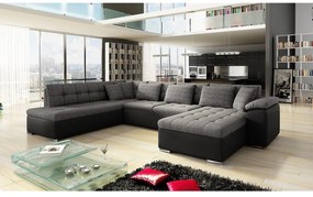 Colțar în formă de U Talina cu funcție de dormit (D) (piele ecologică Soft 011 + Majorka 03). 1058576
