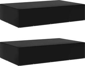 vidaXL Huse mobilier grădină, 2 buc, 12 ocheți, 325x205x70 cm