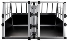 Juskys Lada din aluminiu pentru caini LX