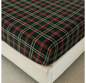 Cearsaf Cocolino microplus cu elastic GLENMOORE 160x200 cm verde