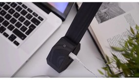 Veioză neagră LED (înălțime 38 cm) Octagon One – Gingko