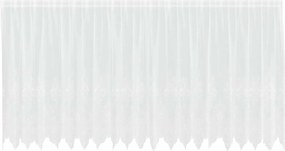 vidaXL Cortină din Dantelă cu perdele Alb 140 x 500 cm Poliester