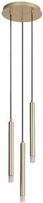 Lustra suspendata stil minimalist Ramira 3L aurie