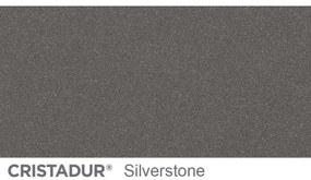 Chiuveta bucatarie Schock Mono D-100XS Cristadur Silverstone, granit, reversibila, montare pe blat 78 x 51 cm