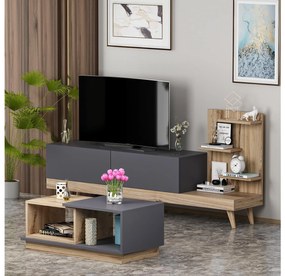 Mobilier living Dido (antracit + Nuc). 1089125