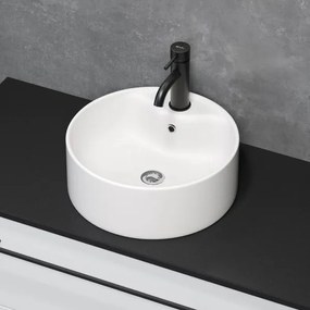 BATH DELUXE 06-038-09-11-00 - Lavoar de blat VIKEDAL Ø 38 cm, ceramică/alb
