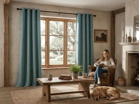 Perdea opaca DREAM VELVET 140x270 cm, turcoaz Agatat: Rejansa