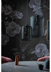 Lustră neagră cu abajur din metal ø 25 cm Cage – Fischer &amp; Honsel