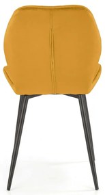 Scaun de bucaterie Pelor, galben/negru