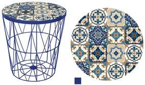 Masuta de cafea BOHO Ø 38 cm, albastru