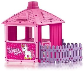 Casuta cu gard pentru copii - Unicorn