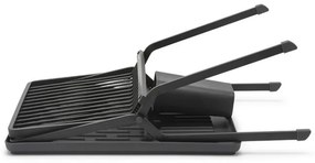 Uscator de vase pliabil Brabantia SinkSide 1004153, Suport pentru ustensile, Rezistent la coroziune, Gri inchis