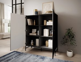 Comoda RAFTT 122x140cm, neagra