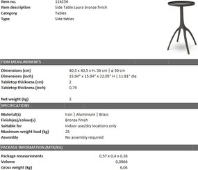 Masuta laterala design LUX Laura 114256 HZ