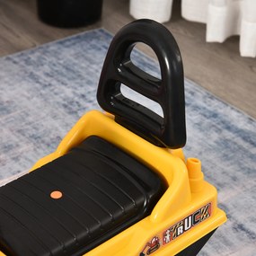 Excavator de jucarie pentru copii HOMCOM, 78x24x58,5cm, galben | Aosom Romania