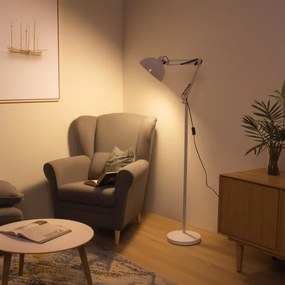 BRILAGI - Lampă de podea flexibilă TASKER 1xE27/60W/230V 157 cm albă
