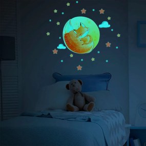 Autocolant de perete pentru copii 30x30 cm Dreamy Fox – Ambiance