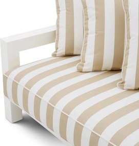 Canapea de interior/ exterior design LUX Cap-Antibes, alb mat