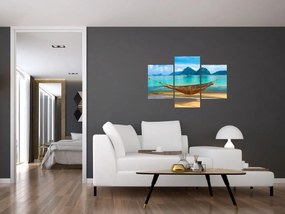 Tablou - Hamac pe plajă (90x60 cm)