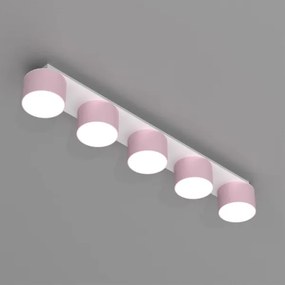 Plafonieră DIXIE 5xGX53/11W/230V roz