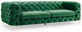 Canapea design Chesterfield, Catifea, Verde Smarald, MODERN BAROCK