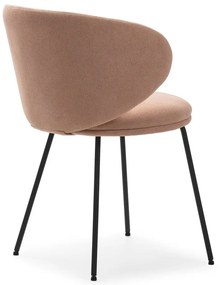 Set de scaune de sufragerie roz deschis 2 buc. tapițat Rush – Marckeric