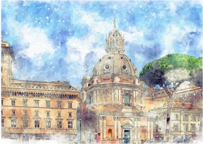 Tablou - Biserica Santa Maria di Loreto, Roma, Italia (70x50 cm)