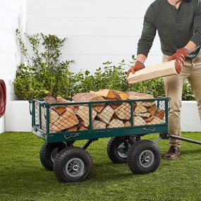 Cărărușă metalică de grădină, capacitate de încărcare 300 kg