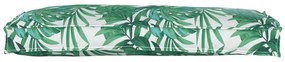vidaXL Perna pentru palet pentru bancă cu model floral, 100 x 40 x 8 cm, din stofă Oxford.