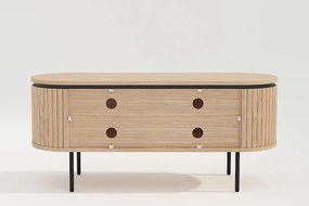 Comoda TV cu furnir de stejar ATELIER 120cm