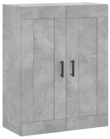 vidaXL Dulap pe perete, gri beton, 69,5x34x90 cm, lemn prelucrat