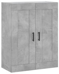 830392 vidaXL Dulap pe perete, gri beton, 69,5x34x90 cm, lemn prelucrat