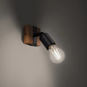 Spot Sollux SL.1295 ZUCA 1xE27/15W/230V negru