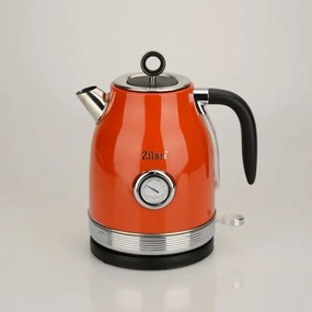 Fierbator RETRO Zilan ZLN7033 Rosu, Capacitate 1.7 Litri, Putere 2200W, Rotire 360