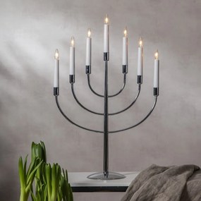 Decorațiune luminoasă de Crăciun argintie cu alimentare la priză Titus – Star Trading