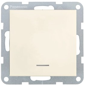 Intrerupator cu led 10A, IP20, Bej, Panasonic Karre Plus 55