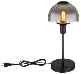 Veioza, lampa de masa KOKKINI negru, fumuriu