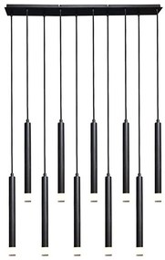 Lustră pe cablu Rabalux 72364 RAMIRA 10xG9/5W/230V negru